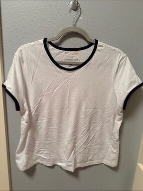 C&C California White Tee with Black Trim